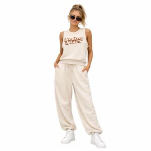 Aerie Seeing Stars Sweatshirt Muscle Tank Sz S